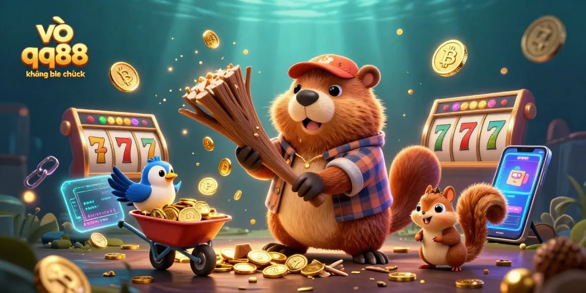 Spin the reels at vào qq88 không bị chặn and discover gold coins raining from a beaver's tree!