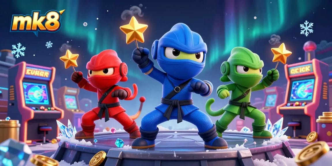 Engage with mk8's exciting casino action featuring vibrant chameleons and dynamic game elements.
