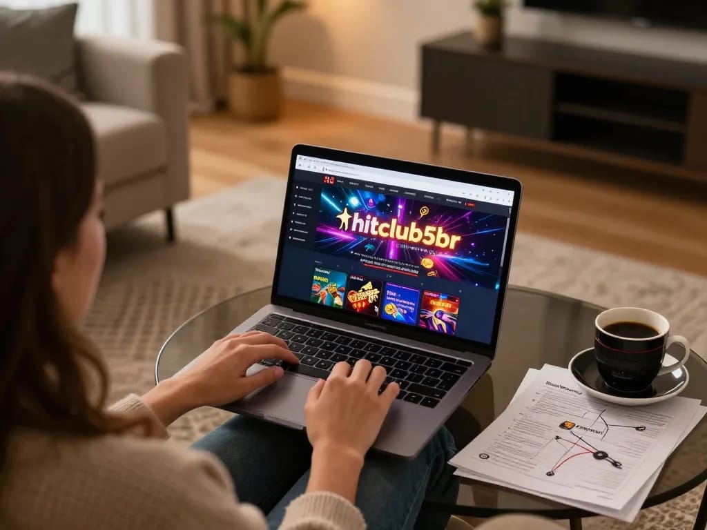 Experience thrilling gameplay at hitclub5br with a cozy online casino setup, inviting atmosphere.