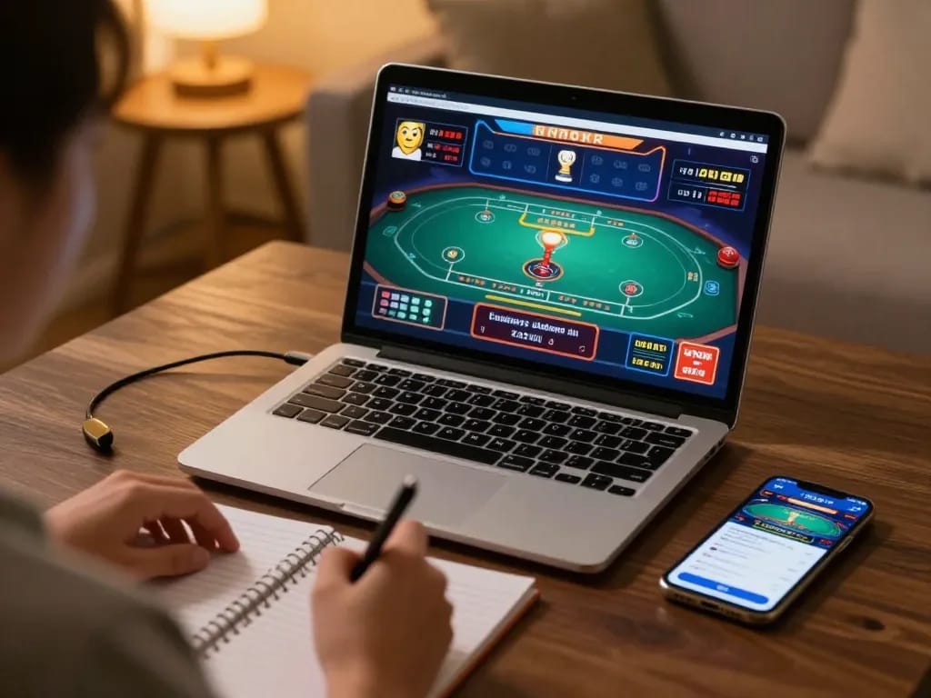 Experience gaming at https://va88.ceo/ while engaging in online casino strategies with a tablet.