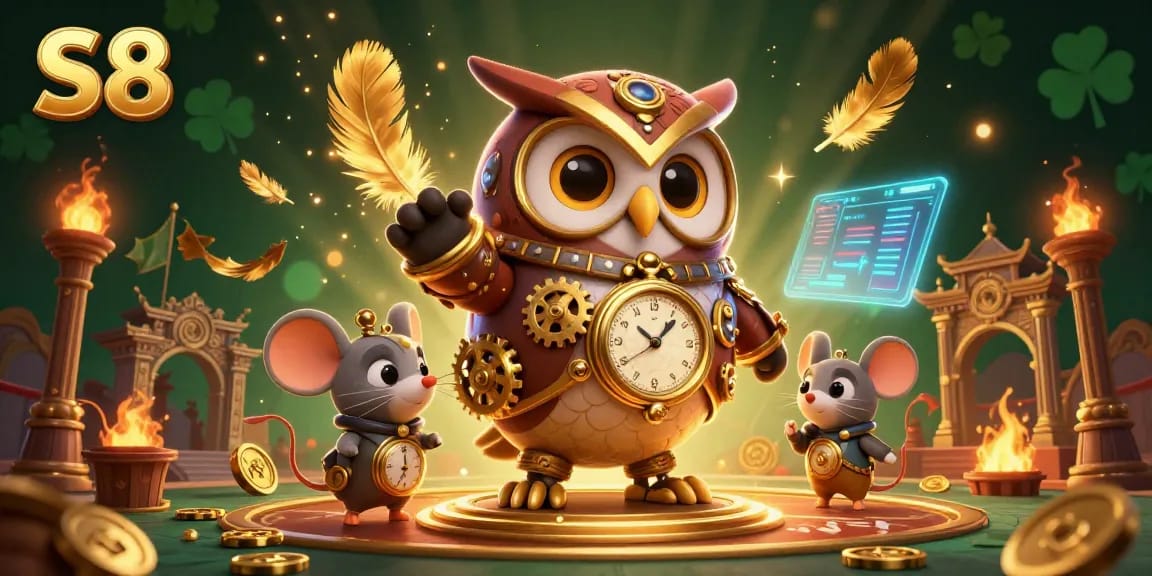 S8 captivates with dynamic gaming elements amid a magical casino adventure featuring steampunk characters.