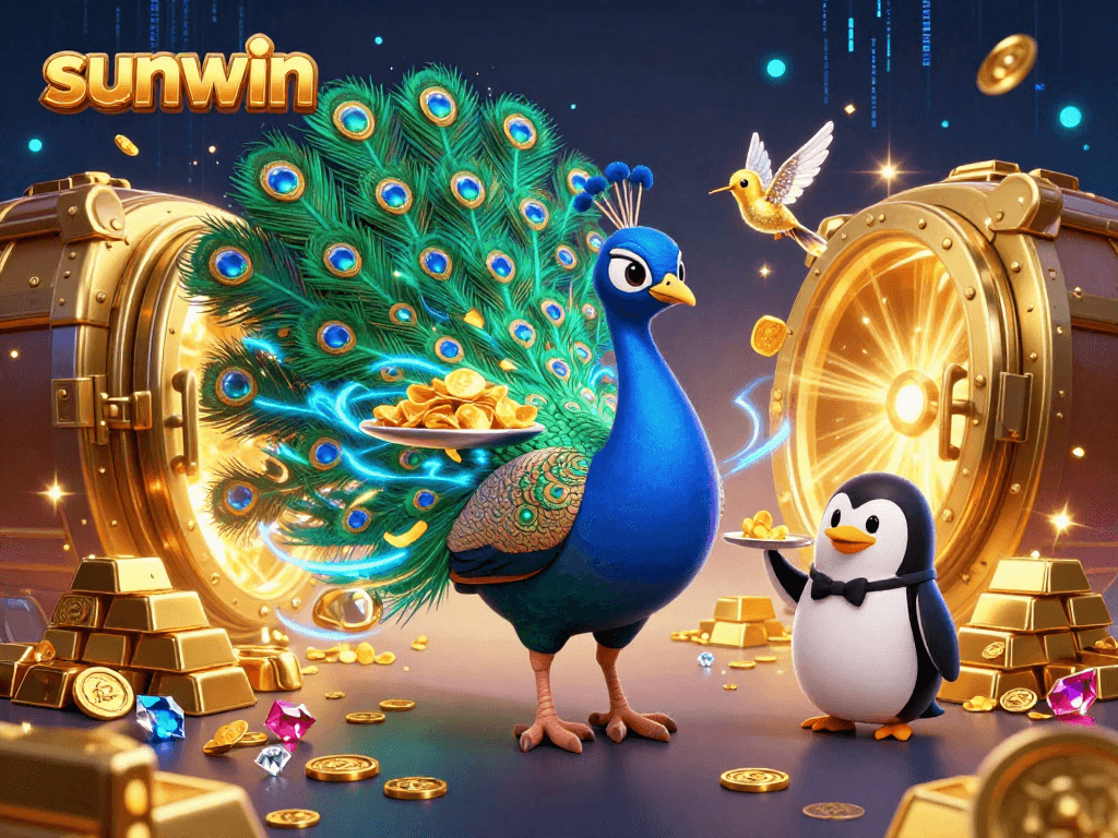 Experience the thrill of winning with sunwin's vibrant casino action in a stunning 3D scene.