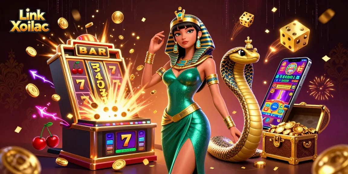 Experience the excitement of Link Xoilac with dynamic casino elements, showcasing immersive gameplay.