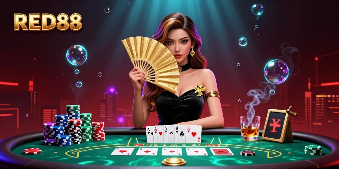 Engage in the excitement of gaming at RED88 with stunning visuals and casino atmosphere.