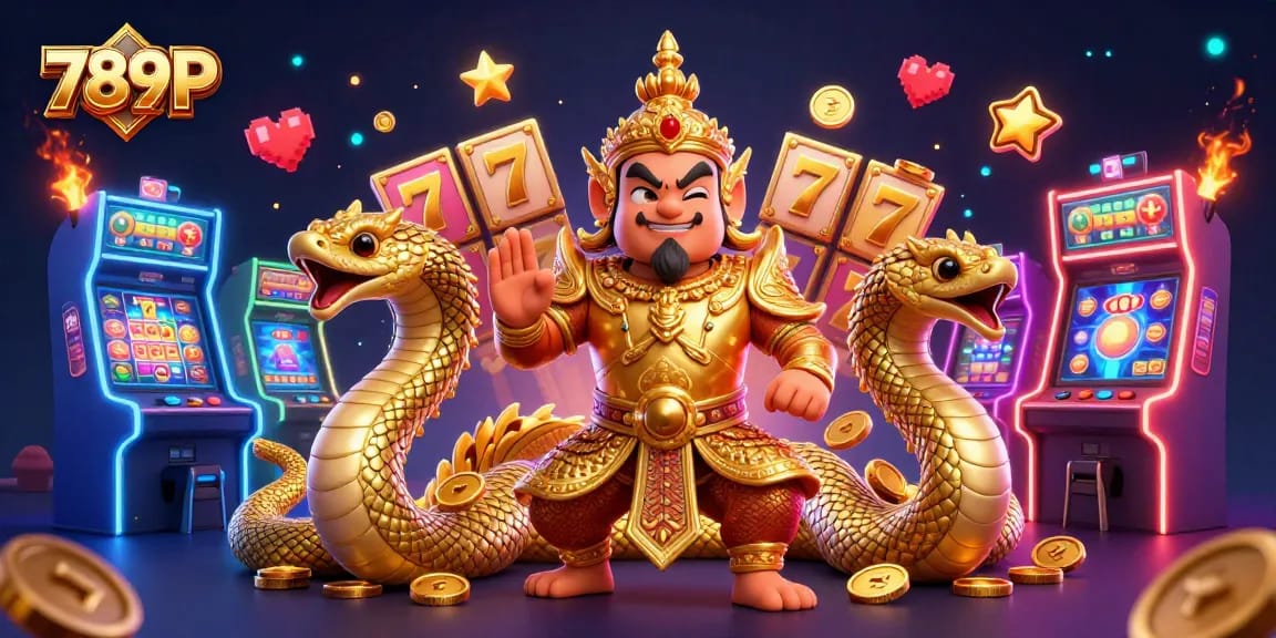 Engage in thrilling casino games with 789P, featuring vibrant slot reels and dynamic game elements.