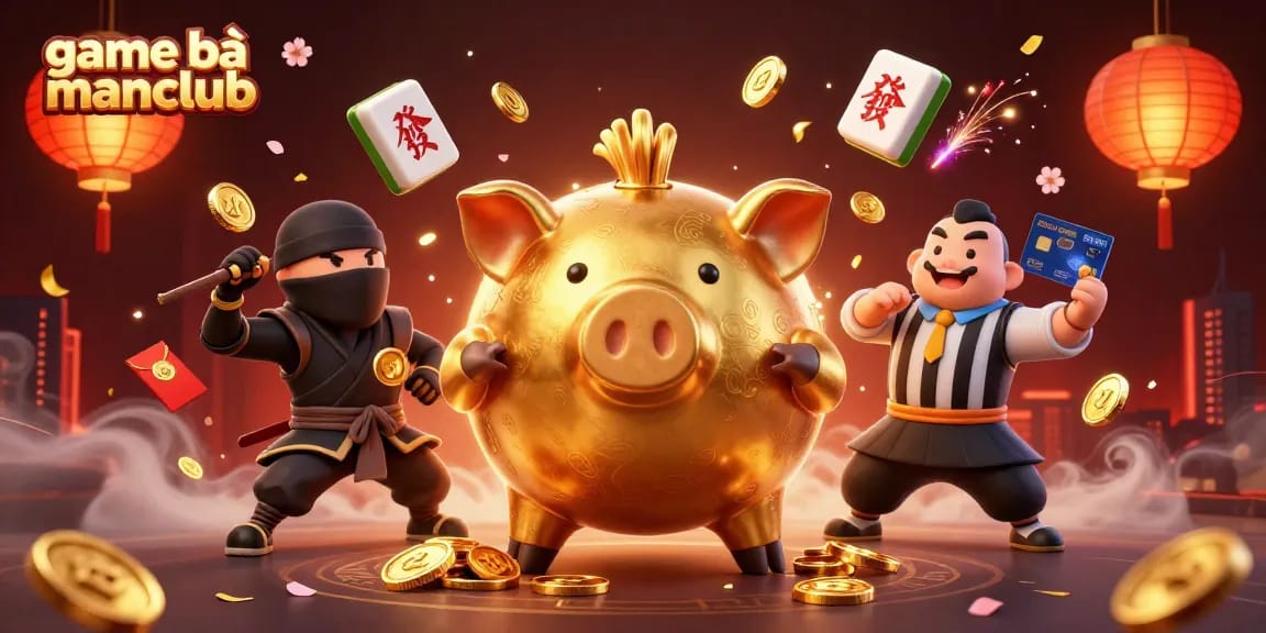 Engage in fun and rewards at game bài manclub with a vibrant, lively casino scene.