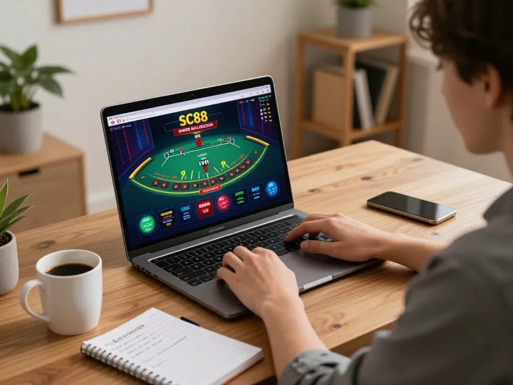 Engage in SC88 đăng nhập while enjoying Power Blackjack at home, showcasing strategic gameplay.