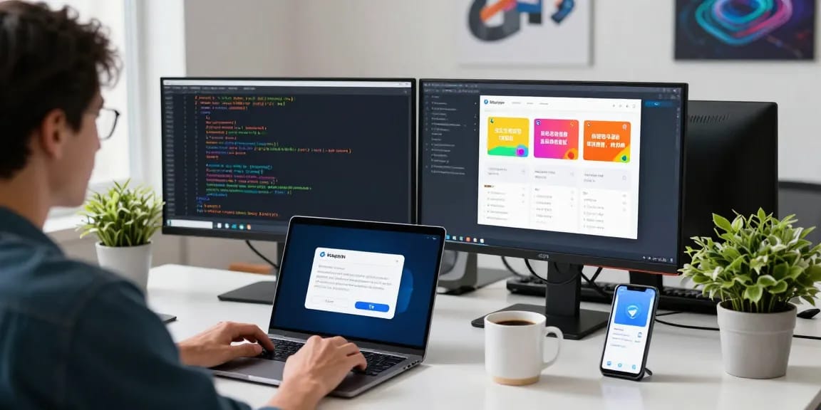 Configuring Telegram Chinese language settings in a modern workspace.