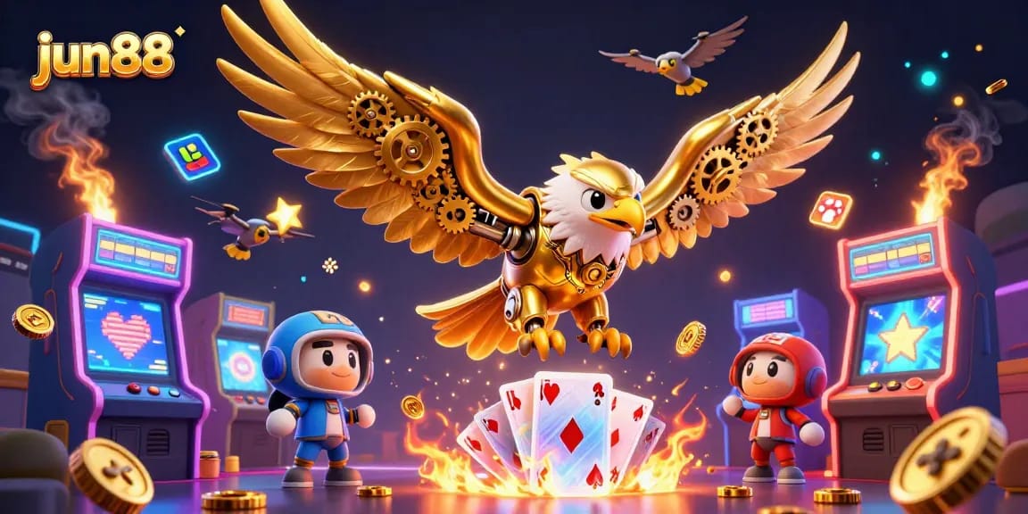 Enjoy immersive gameplay at jun88 with a vibrant casino scene featuring advanced gaming elements.