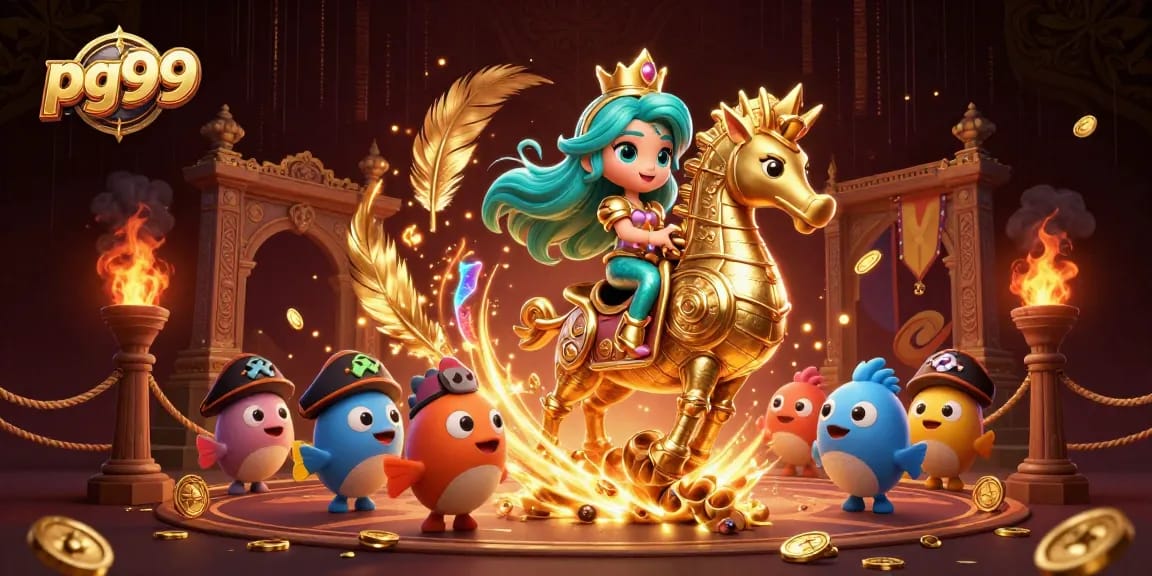 Experience thrilling gameplay at pg99 with vibrant characters and immersive casino elements.