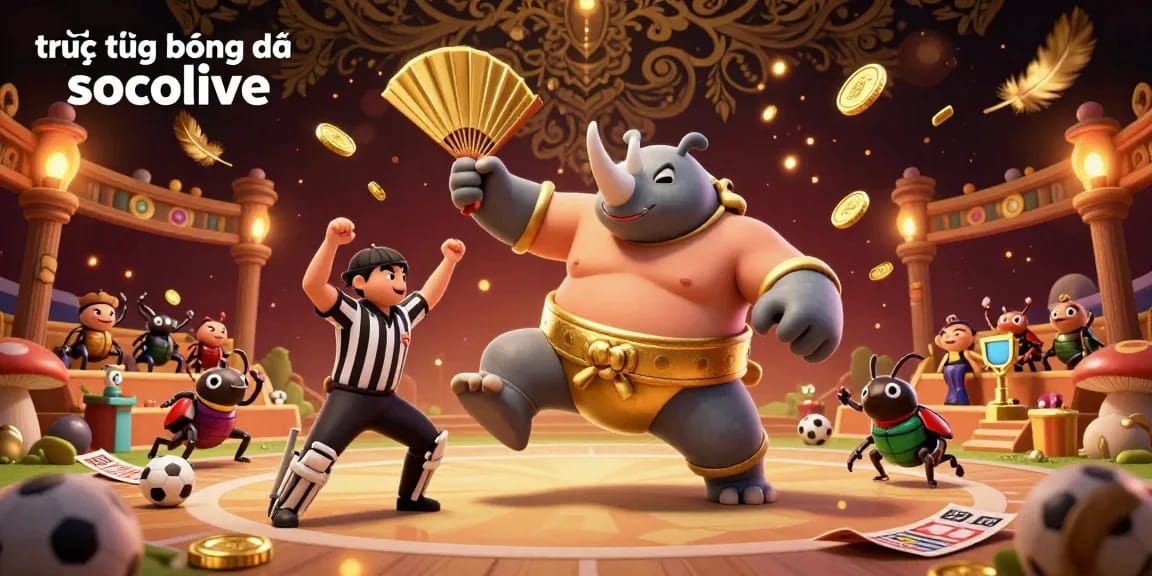 Experience trực tiếp bóng đá socolive with thrilling sports action and vibrant animated characters.