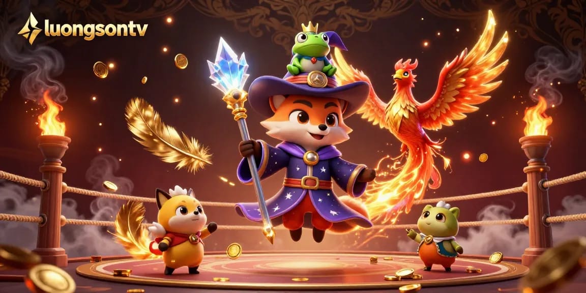 Experience thrilling sports betting at luongsontv with captivating digital art of mystical characters.