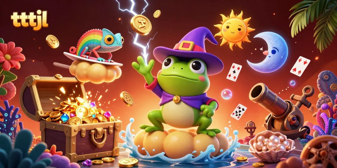 Experience winning moments in the world of tttjl casino games with vibrant 3D illustrations.