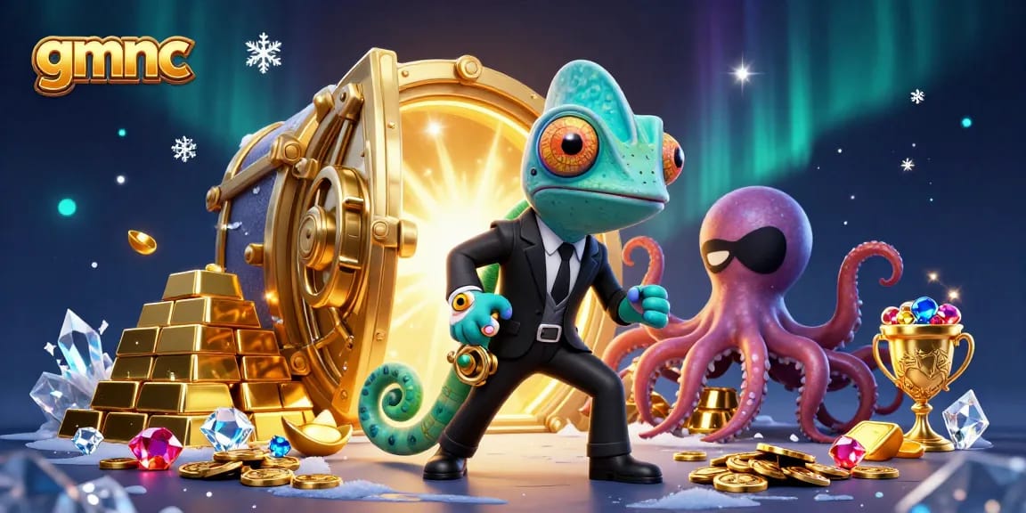 Engaging scene with GMNC's unique characters emphasizing online gambling risk analysis and security.