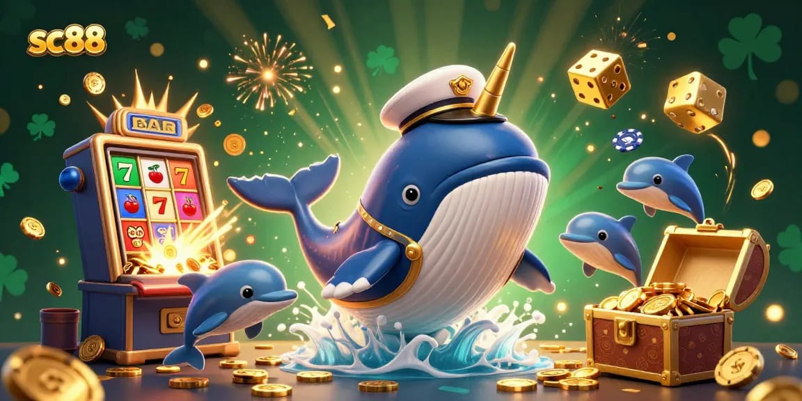 Experience the thrill of winning at sc88 with this vibrant 3D casino scene filled with action and excitement.