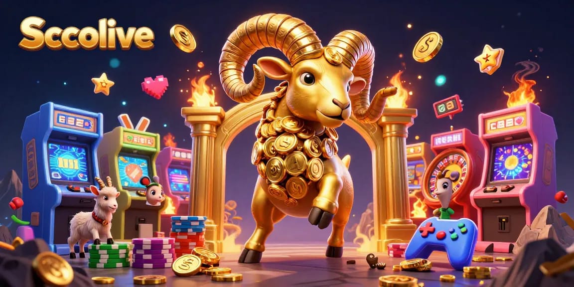 Socolive delivers thrilling gambling experiences with a golden ram charging towards casino riches and vibrant game elements