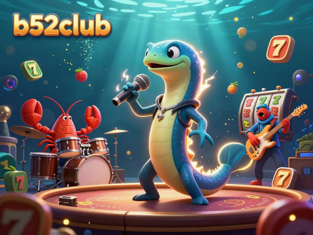 Experience immersive fun with B52club's underwater casino featuring vibrant characters and dynamic elements.
