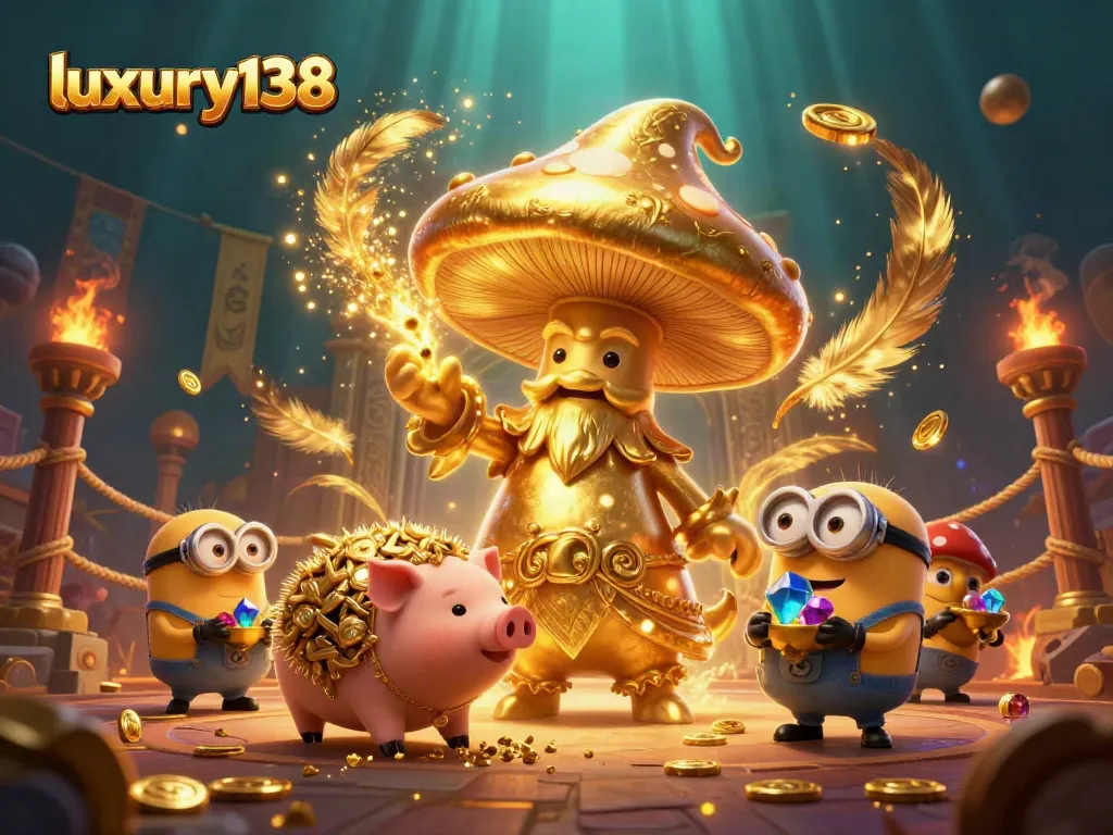 Experience gambling excitement with luxury138 amidst magical elements and treasures.