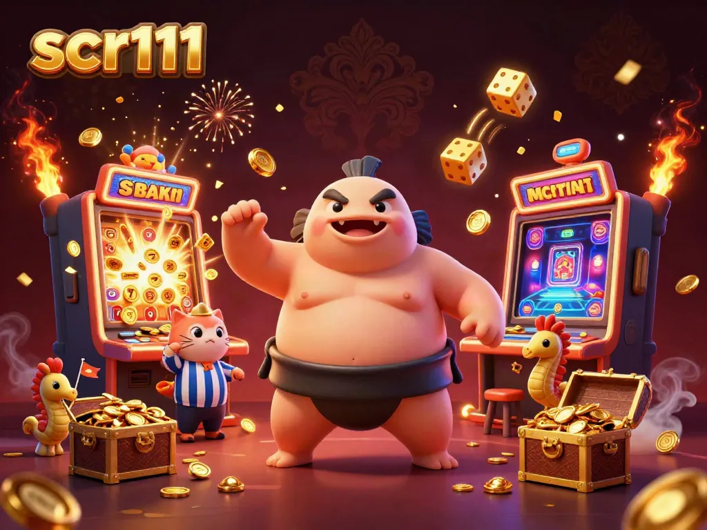 Experience thrilling wins at scr111 with a dynamic underwater casino scene featuring a fugu and vibrant gaming elements.