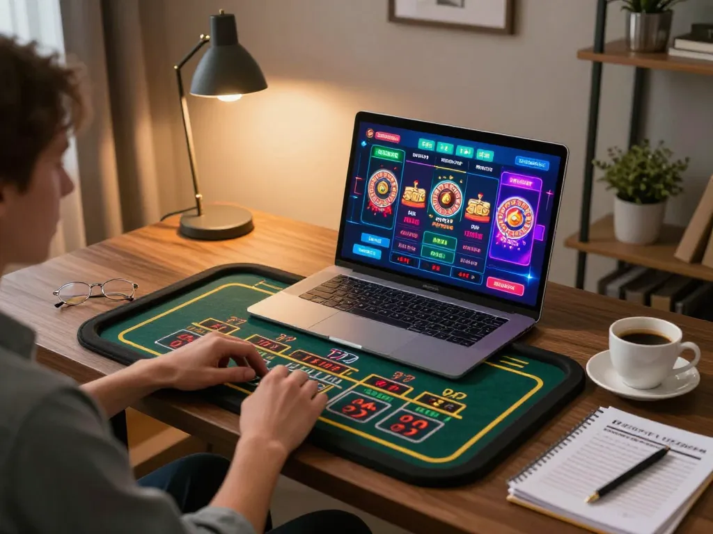 Experience thrilling live roulette at cm88casino in a cozy home office setting