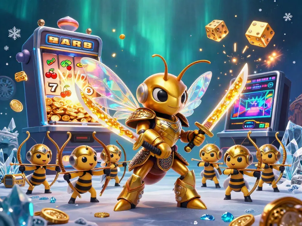 Experience the excitement of casino games with man88, featuring a dynamic 3D illustration of a golden hornet samurai and fortune elements.