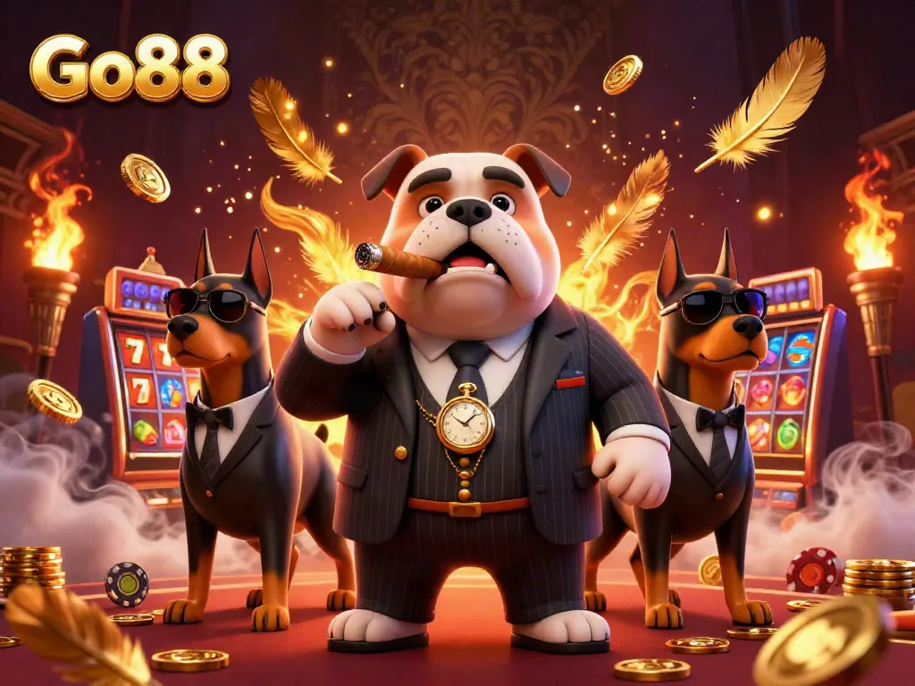 Engage with Go88 in a lively casino setting featuring vibrant games and characters ready to play.