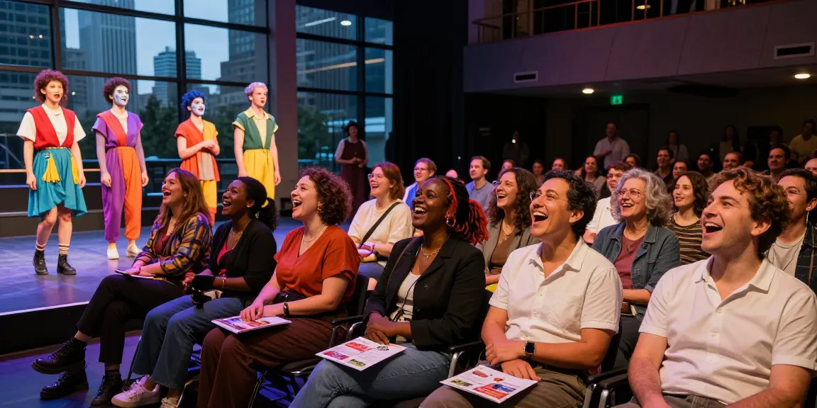 An audience enjoying the vibrant performance at the ROKOK88 theatre, showcasing creativity and modern entertainment.
