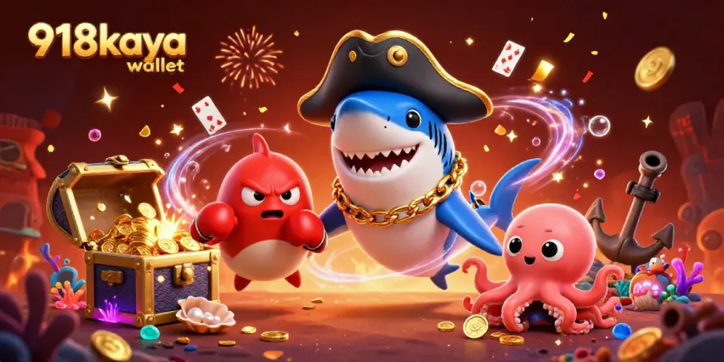 Engage with the 918kaya wallet through exciting gaming adventures with vibrant characters and dynamic casino elements.