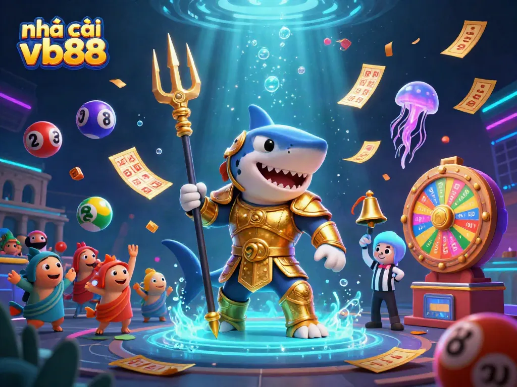 Experience the thrill at nhà cái vb88 with an underwater gambling adventure featuring colorful lottery elements.