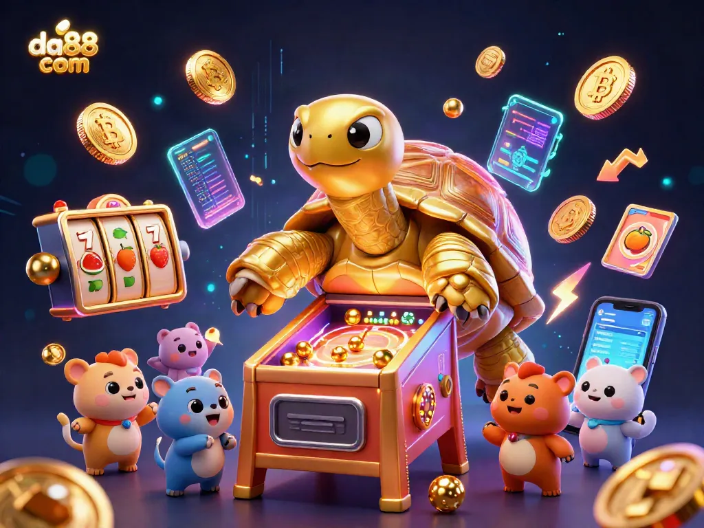 Experience winning strategies at da88 com with a lively 3D slot gaming adventure featuring exciting characters and elements.