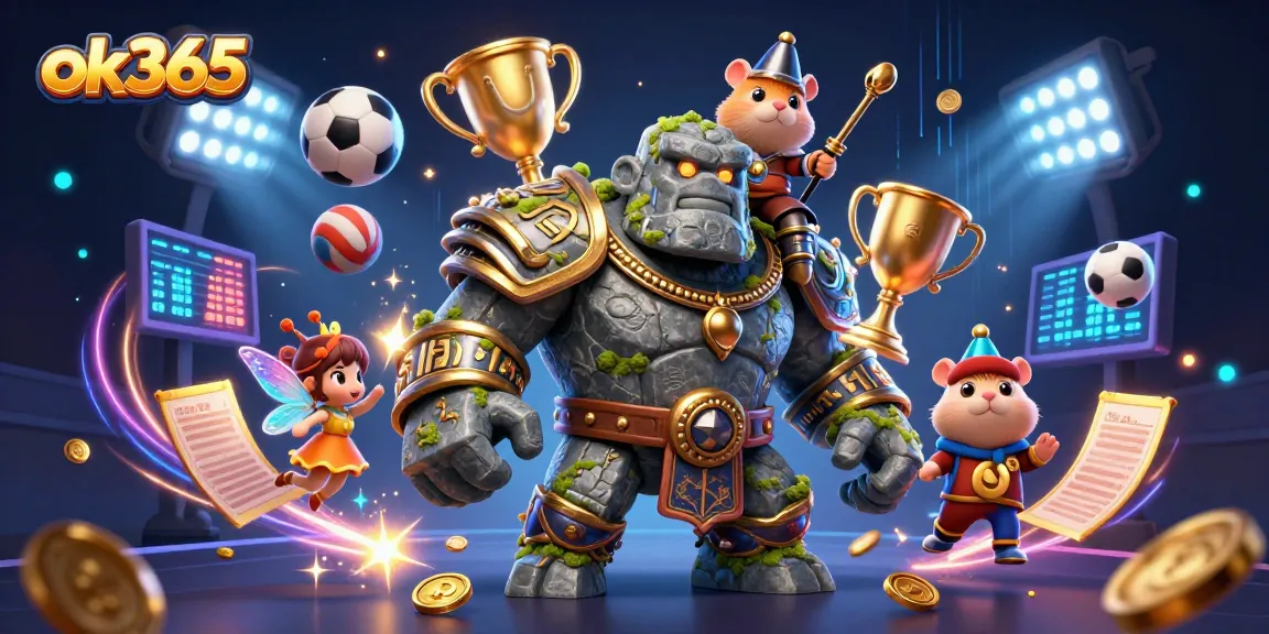 Experience thrilling gaming at ok365 with vibrant characters and dynamic elements in an engaging casino scene