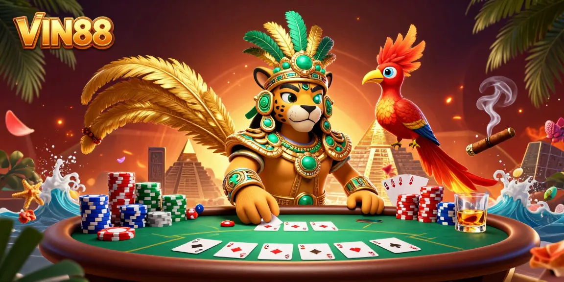Win big with VIN88 at a vibrant online casino featuring dynamic poker interaction.