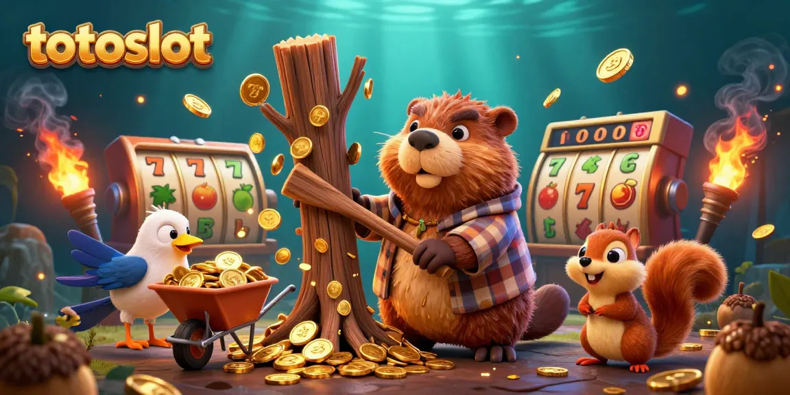 Experience the thrill of totoslot with vibrant characters and exciting casino elements in this dynamic illustration.