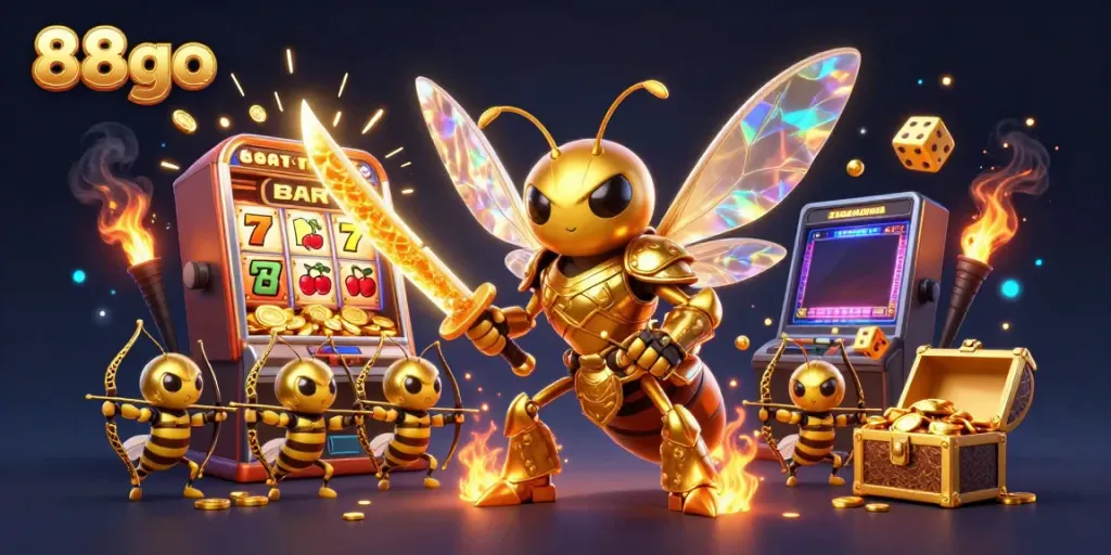 Experience thrilling wins with 88go's vibrant games, showcased by a glorious jackpot explosion.