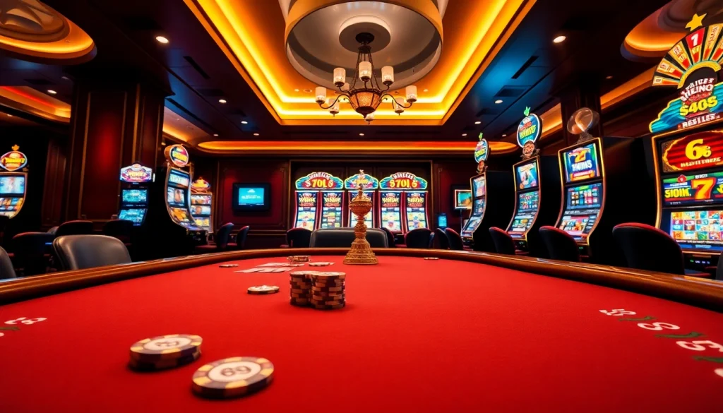 Experience the thrill of online gambling at https://king88.vote/ with vibrant casino visuals.