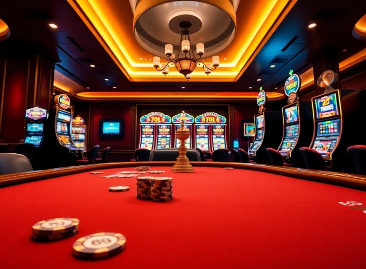 Experience the thrill of online gambling at https://king88.vote/ with vibrant casino visuals.